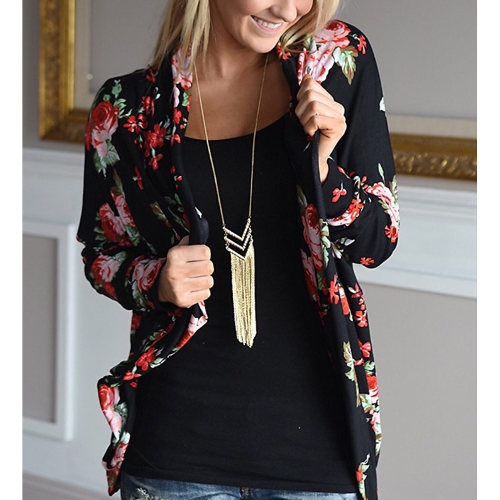 Ameiry Floral Cardigan Kimono M